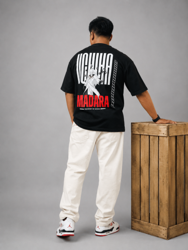 Madara Uchiha Naruto Anime Oversized Drop Shoulder